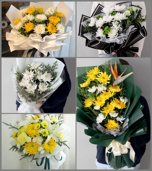 山东青岛即墨市温泉街道南北行村白事花束代送